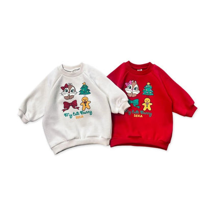 【BABY】キュートなクリスマス長袖トレーナーSK102827