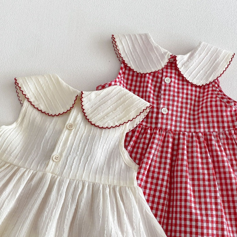 【BABY&KID】夏新作 いちごチェックワンピースSK105210
