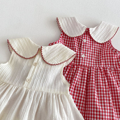 【BABY&KID】夏新作 いちごチェックワンピースSK105210