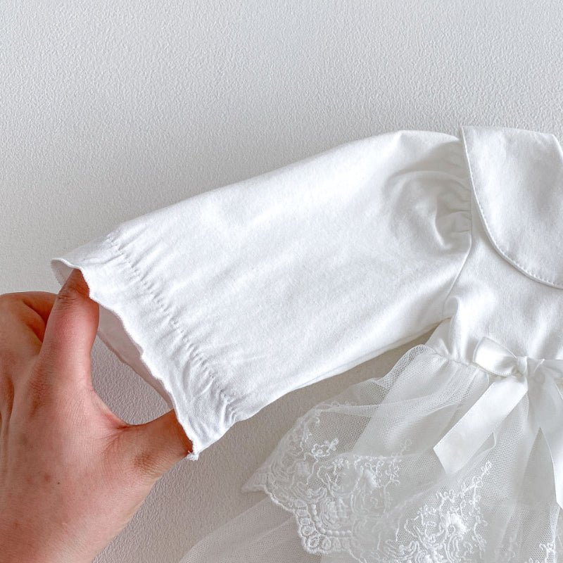 【BABY】チュールレースロンパースワンピSK103606