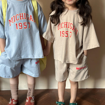 【BABY＆KID】夏新作 MICHIGANカジュアルセットアップ SK063001