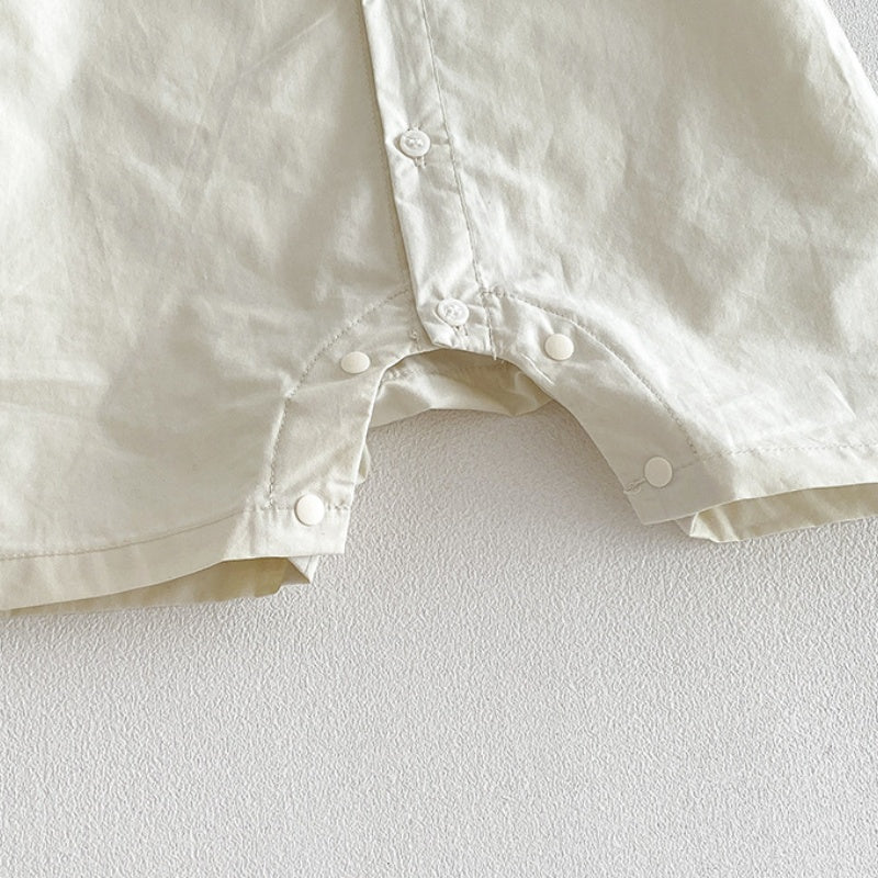 【BABY】夏新作シンプルコットン半袖カバーオールSK104821