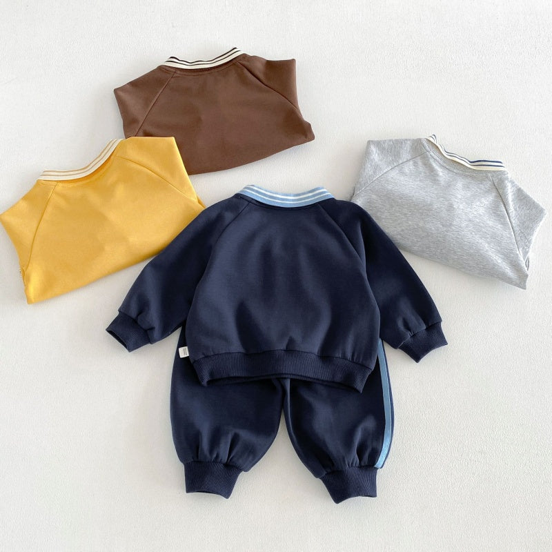 【BABY&KID】カートゥーン襟付きセットアップSK107202