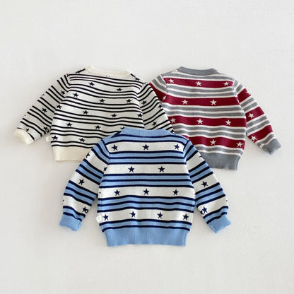 【BABY&KID】ボーダーニットカーディガンSK106606