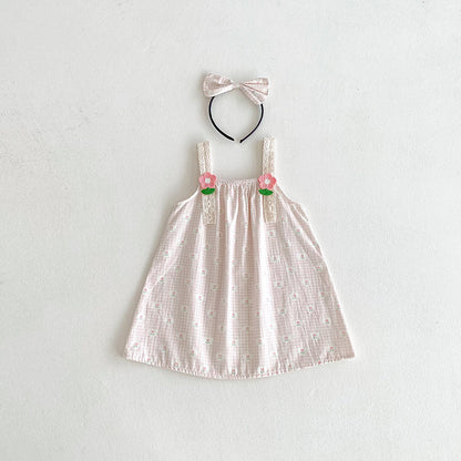【姉妹服】夏新作 キャミフラワー柄ロンパース、ワンピースSK081633