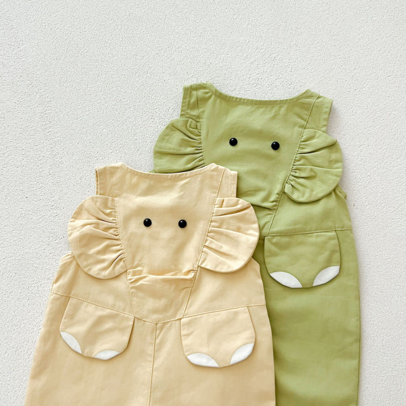 【BABY】ゾウサロペット、ボーダートップスSK100330