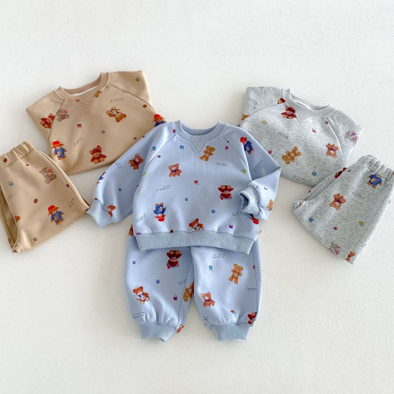 【BABY&KID】くまカートゥーンセットアップSK106610