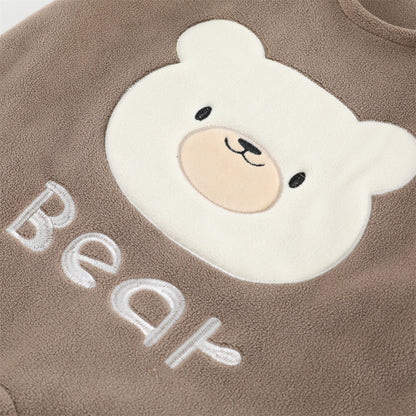 【BABY】冬新作 裏起毛サロペットパンツ＆ボーダーインナーSK102414