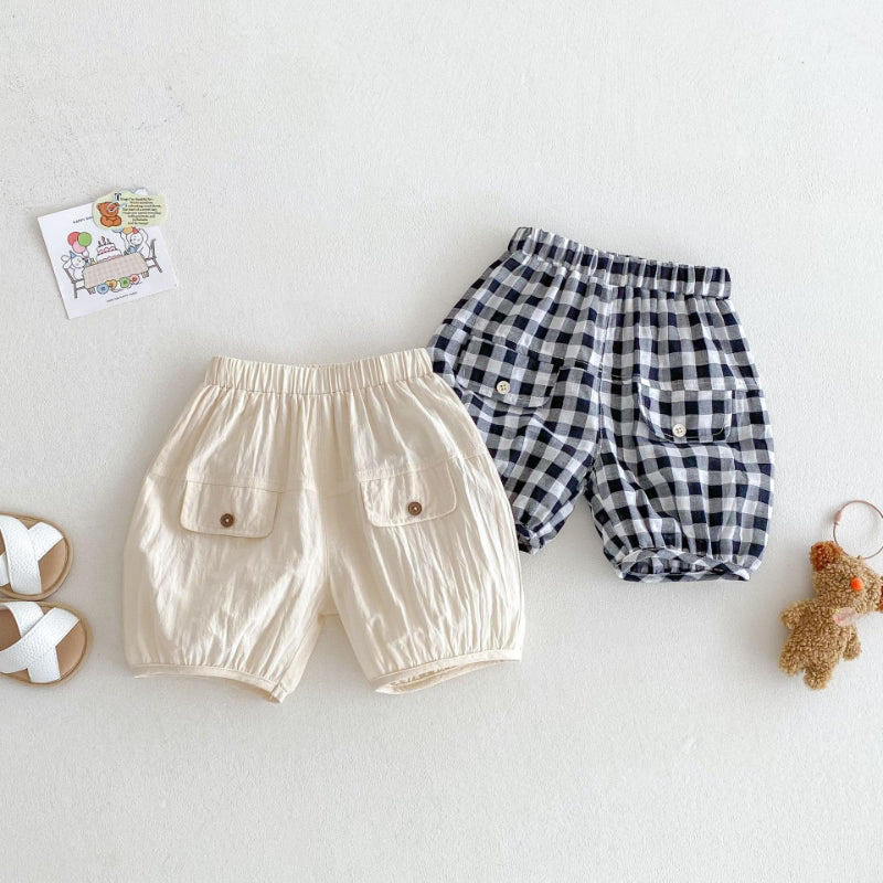 【BABY&KID】夏新作 ドッグＴシャツ、チェックパンツSK072010