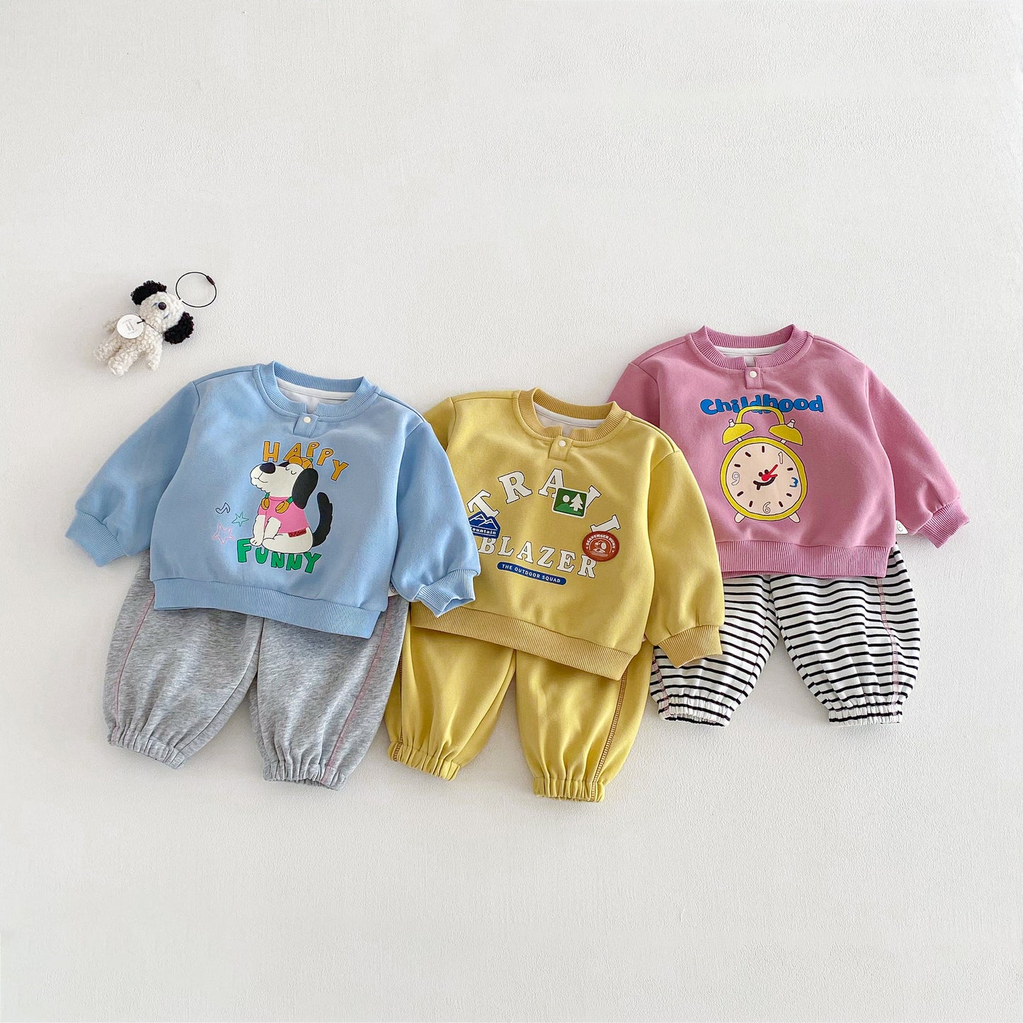 【BABY&KID】レタープリントスウェットセットアップSK103507