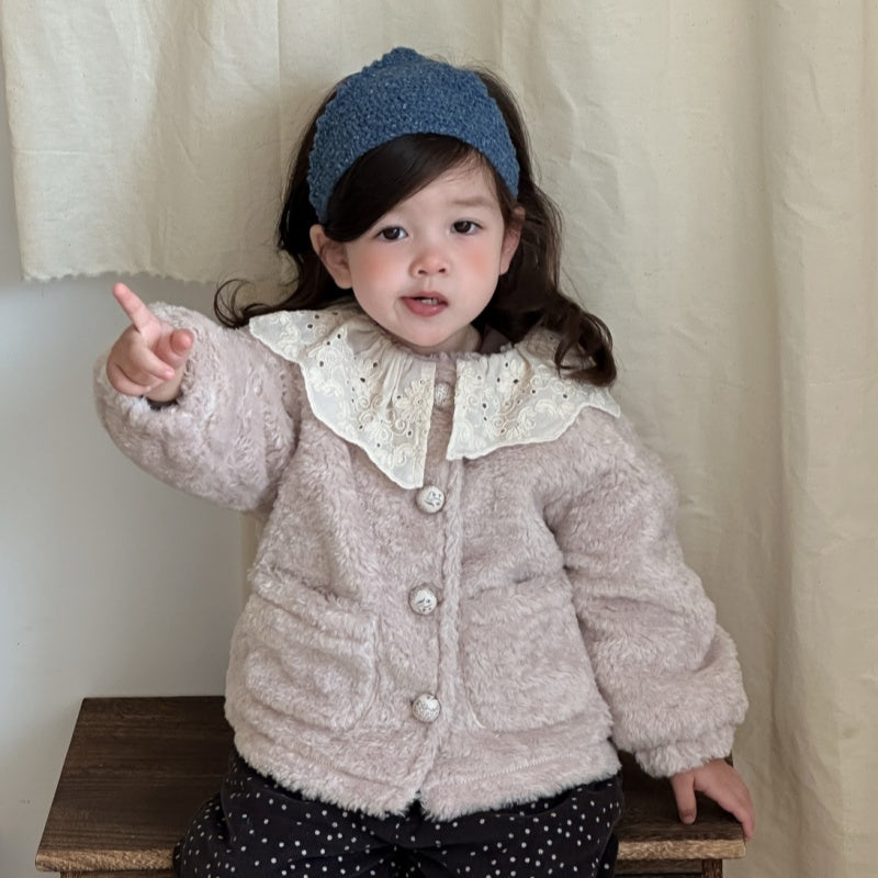 【BABY&KID】冬新作レース襟あったかアウターSK103127