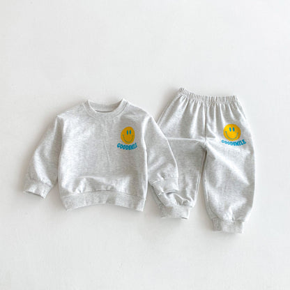 【BABY&KID】スマイルロゴプリントセットアップSK092913