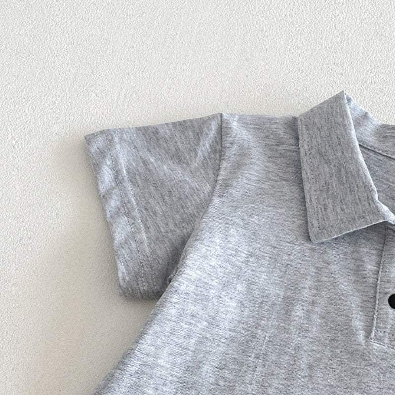 【BABY】夏新作カートゥーンワッペンTシャツ、ストライプショートパンツSK104808