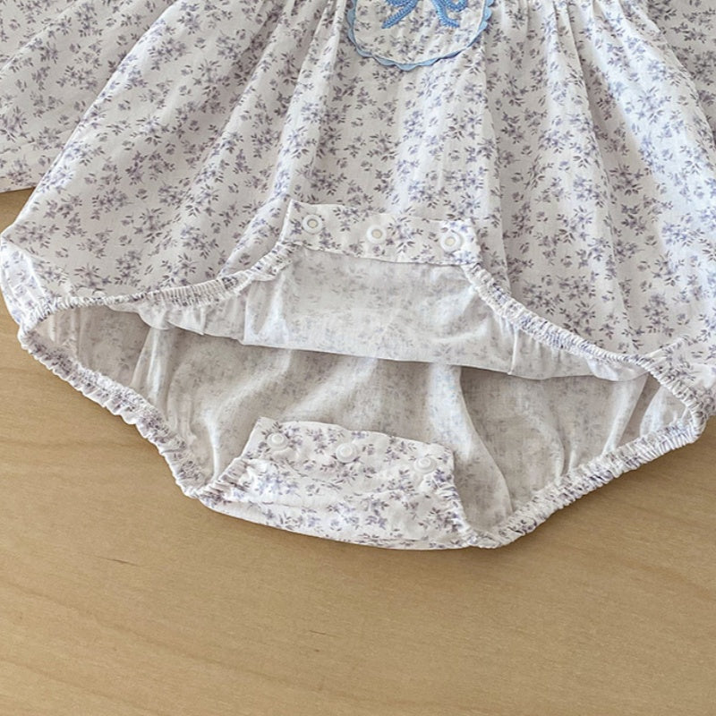 【BABY】小花柄コットンロンパースSK103409