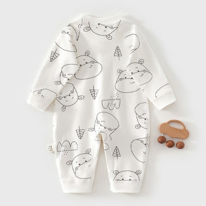 【BABY】北欧風どうぶつ柄カバーオールSK104413