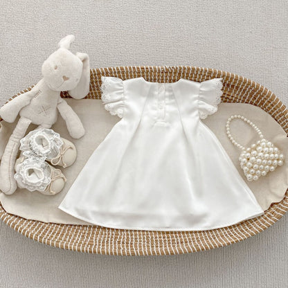【BABY&KID】夏新作 フリルスリーブ蝶結びロンパース、ワンピースSK104922