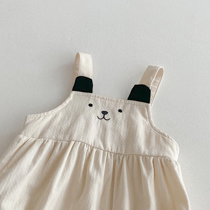 【BABY】くまロンパース、パフスリーブトップスSK092534