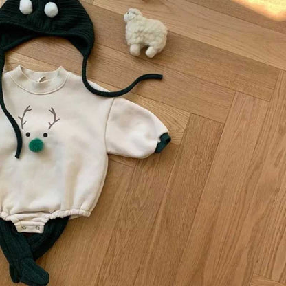 【BABY】トナカイプリントカバーオールSK102811