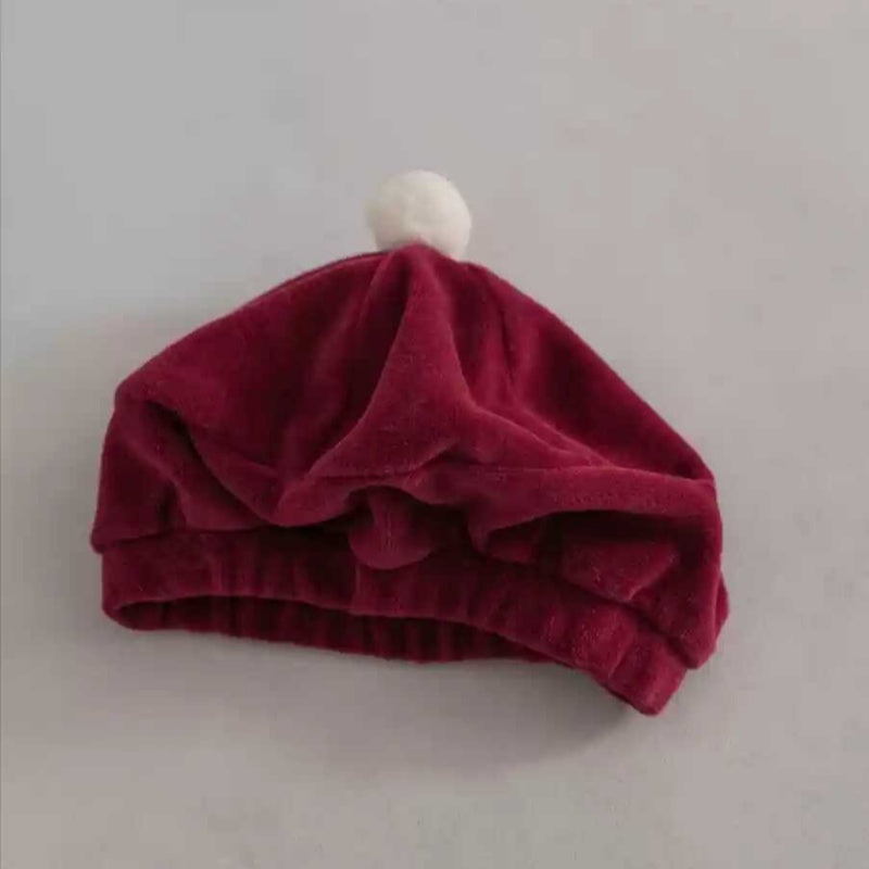 【BABY】韓国風ベロアサロペット、帽子SK102819