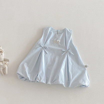 【BABY】夏新作蝶結びノースリーブワンピースSK104515