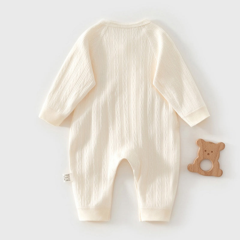 【BABY】北欧風くまワッペンカバーオールSK102606