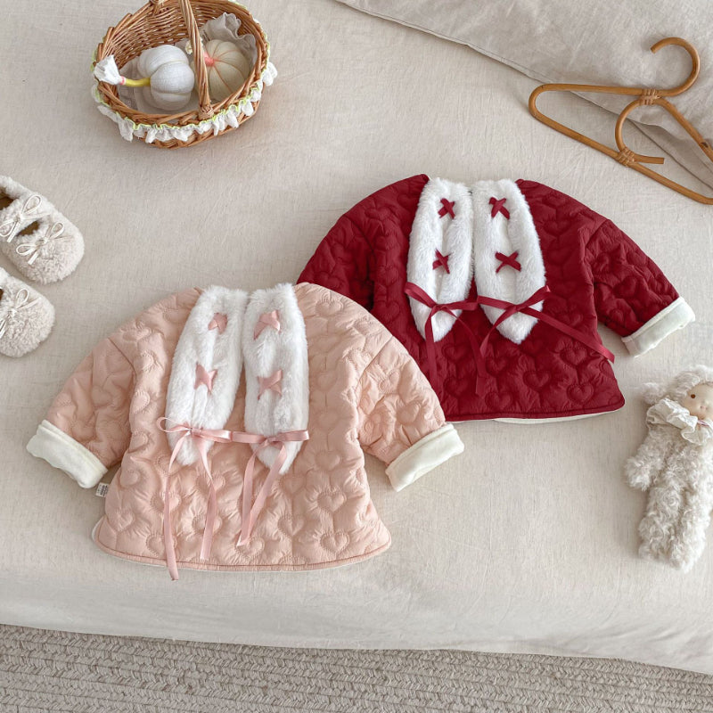 【BABY&KID】冬新作大きな耳付き中綿アウターSK102522