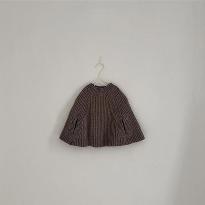 【BABY】あったかニットポンチョSK102225