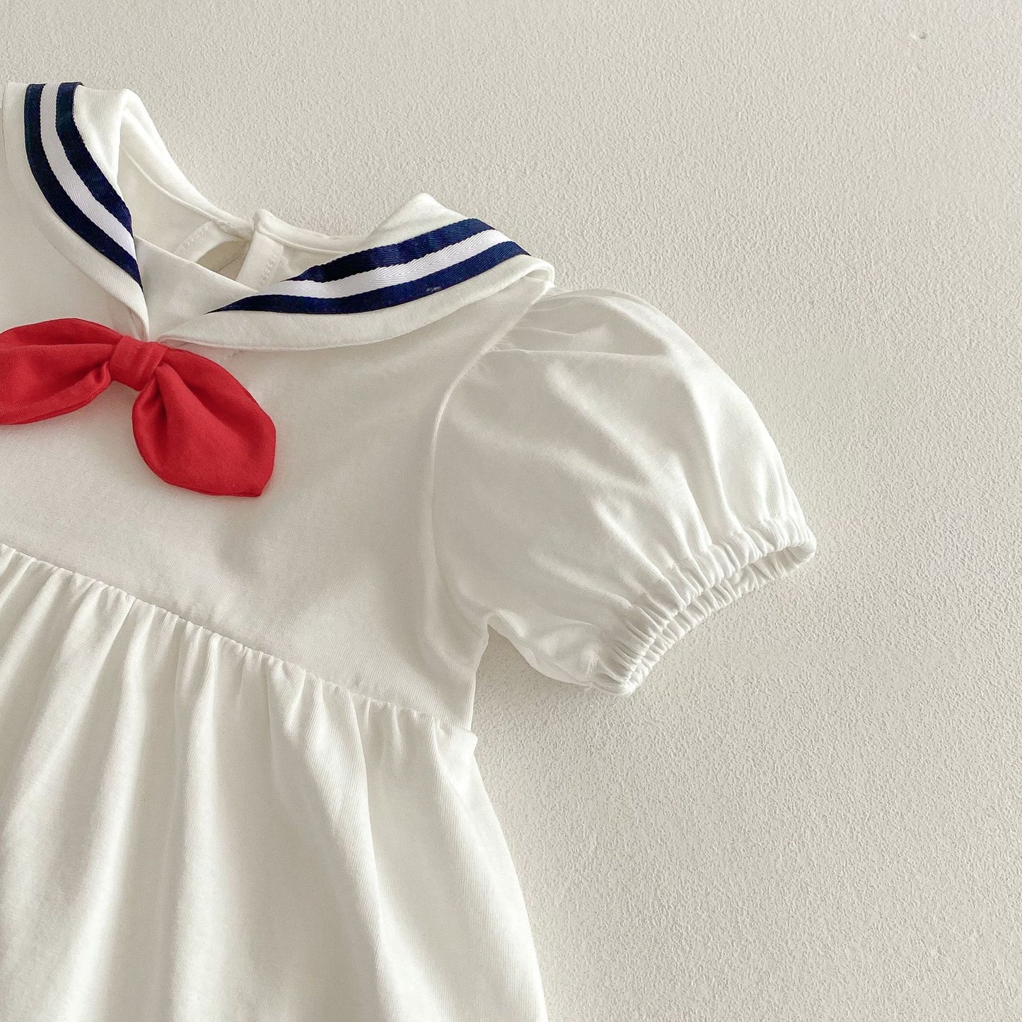 【BABY】夏新作  セーラーワンピース風ロンパース、オールインワンSK061608