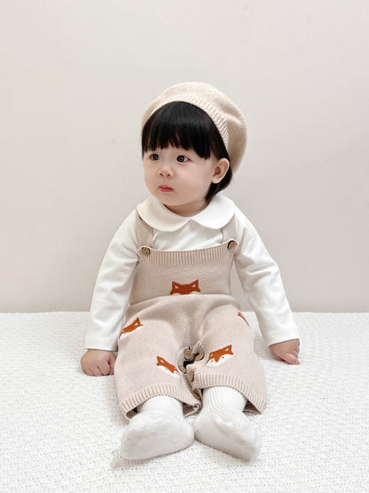【BABY】キツネニットロンパースSK100501