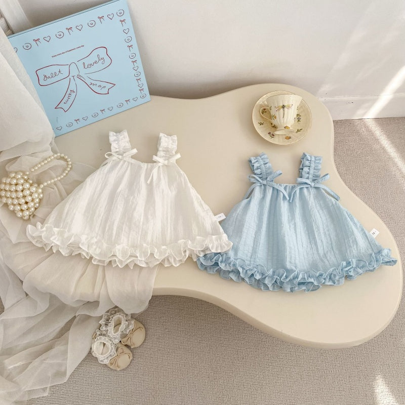 【BABY&KID】夏新作スウィート蝶結びキャミブラウスSK105513