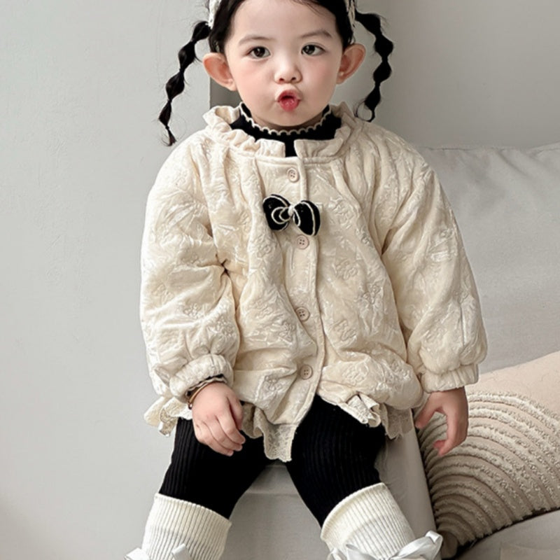 【BABY】冬新作ベロアキルティングレトロジャケットSK102726