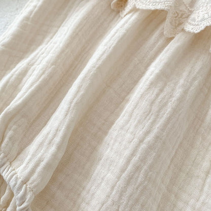 【BABY】レース花刺繡ロンパースSK030614