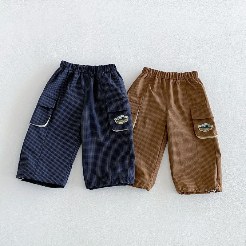 【BABY&KID】ワッペンマウンテンパーカー、カーゴパンツSK107214