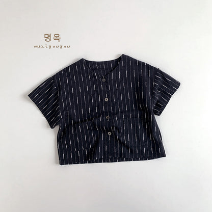 【BABY&KID】夏新作 韓国風ゆったりコットントップスSK080820