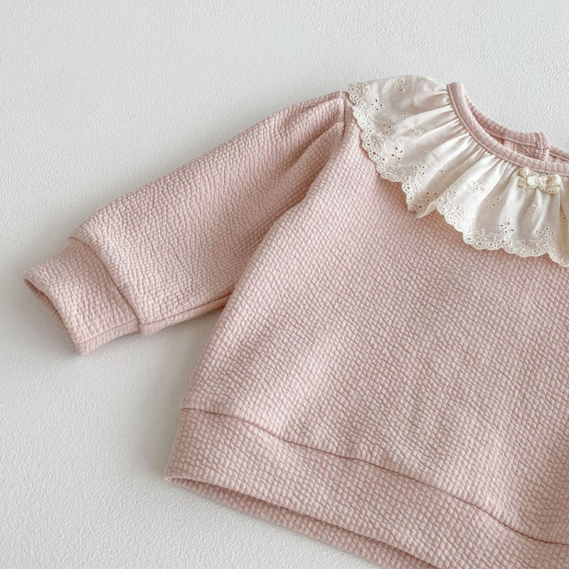 【BABY&KID】レース襟セットアップSK100333