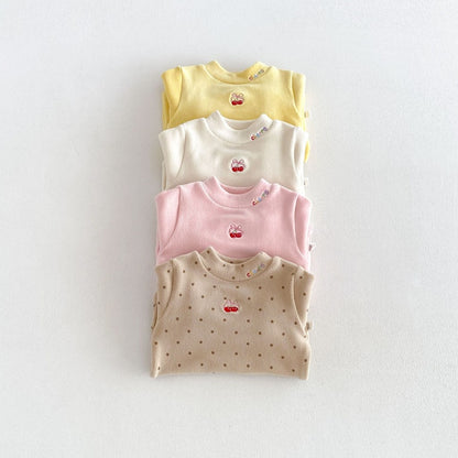 【BABY&KID】刺繍さくらんぼトップスSK108104