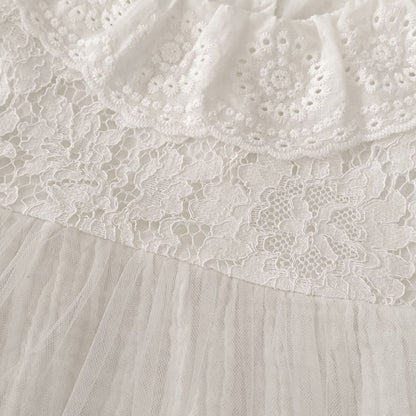 【BABY】夏新作 フラワー刺繍ロンパースSK080101