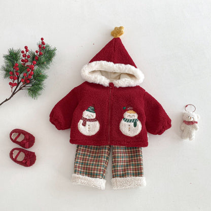 【BABY&KID】冬新作ゆきだるまあったかアウターSK103030