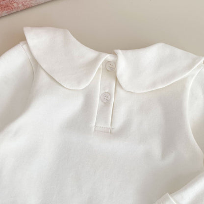 【BABY&KID】リボンジャンパースカート、さくらんぼ刺繍襟ＴシャツSK100843