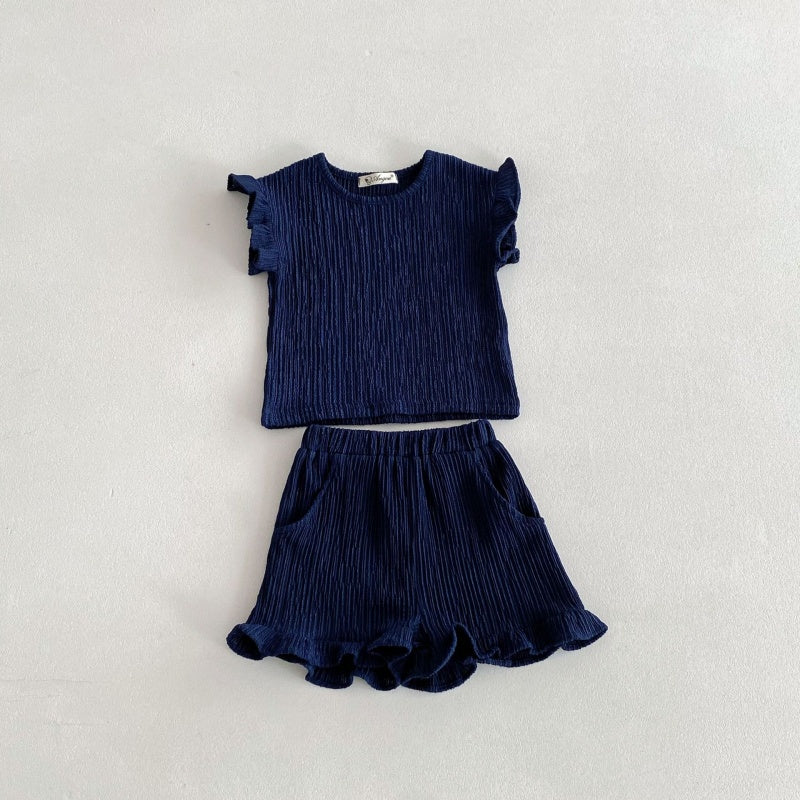 【BABY&KID】夏新作 薄手コットンセットアップSK080206