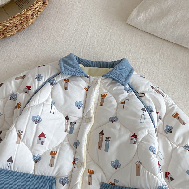 【BABY】総柄プリントカバーオールSK102930