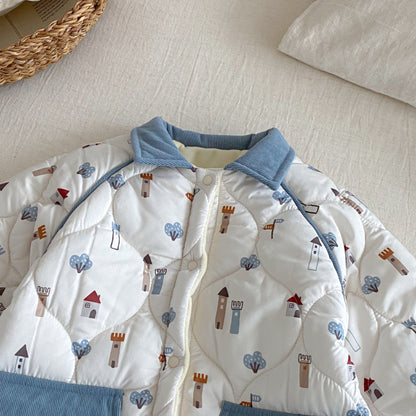 【BABY】総柄プリントカバーオールSK102930