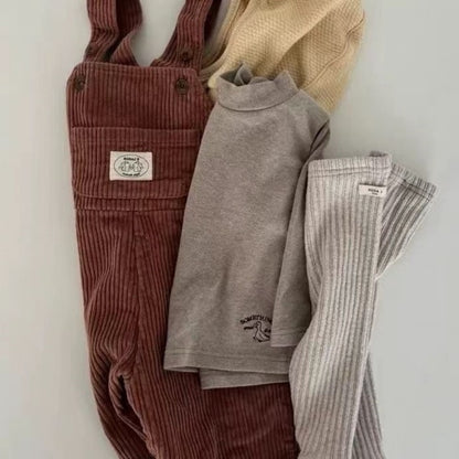 【BABY&KID】韓国風 コーデュロイサロペットSK031307