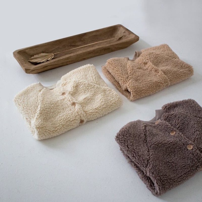 【BABY&KID】冬新作無地起毛ボタン付きオールインワン　全3色SK11341