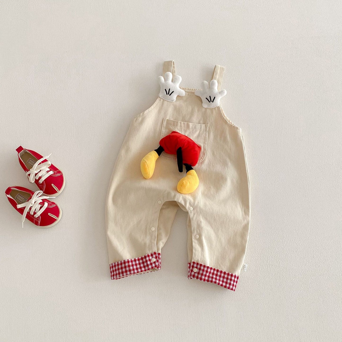 【BABY&KID】立体ドールカートゥーンサロペットパンツSK103520