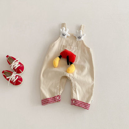 【BABY&KID】立体ドールカートゥーンサロペットパンツSK103520