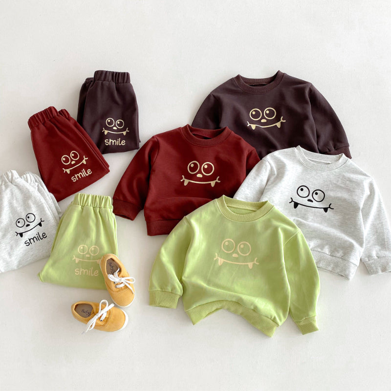 【BABY&KID】英字カジュアルセットアップSK092934