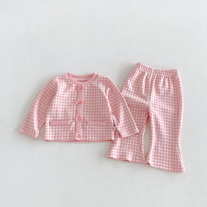 【BABY&KID】レトロチェックセットアップSK106615