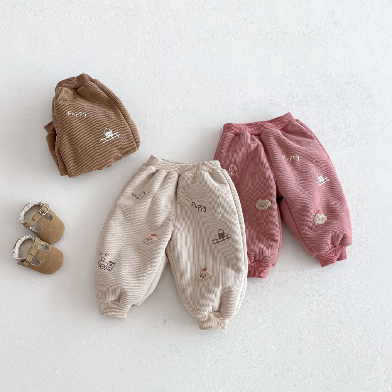 【BABY&KID】冬新作らくがき風あったかパンツSK103027