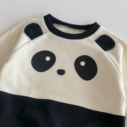 【BABY&KID】クルーネックパンダセットアップSK092705
